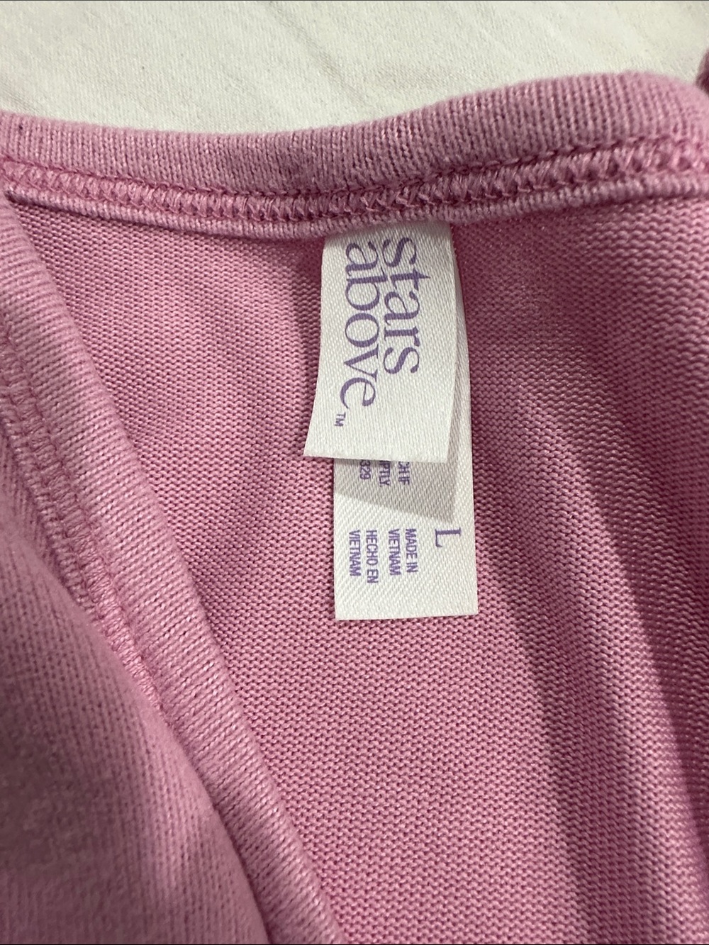 Stars Above Rose Pink Ribbed Tank - Picture 2 of 3